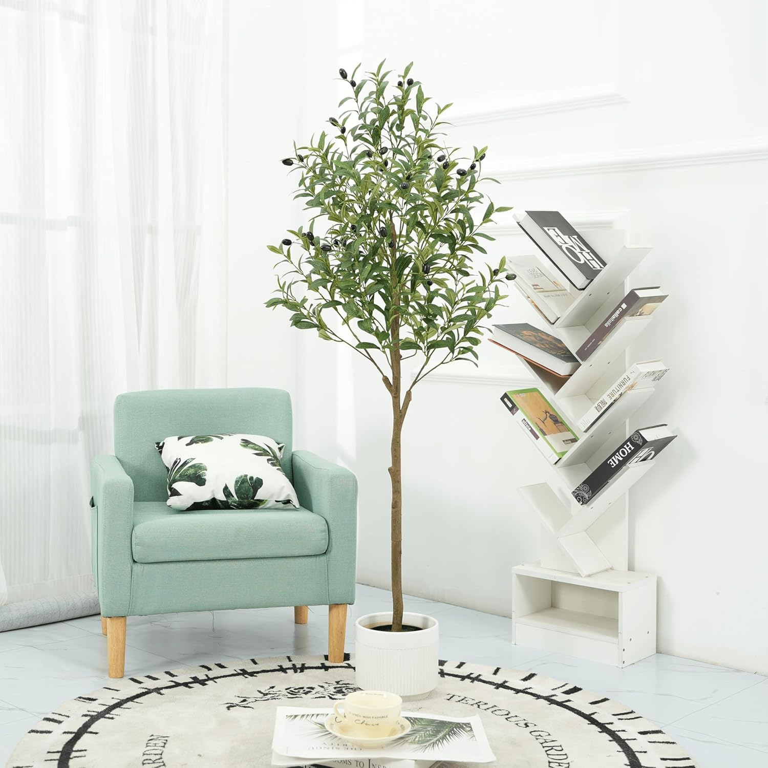 Artificial Olive Tree &ndash; Realistic Faux Potted Plant for Home & Office D&eacute;cor - 150Cm image number 4