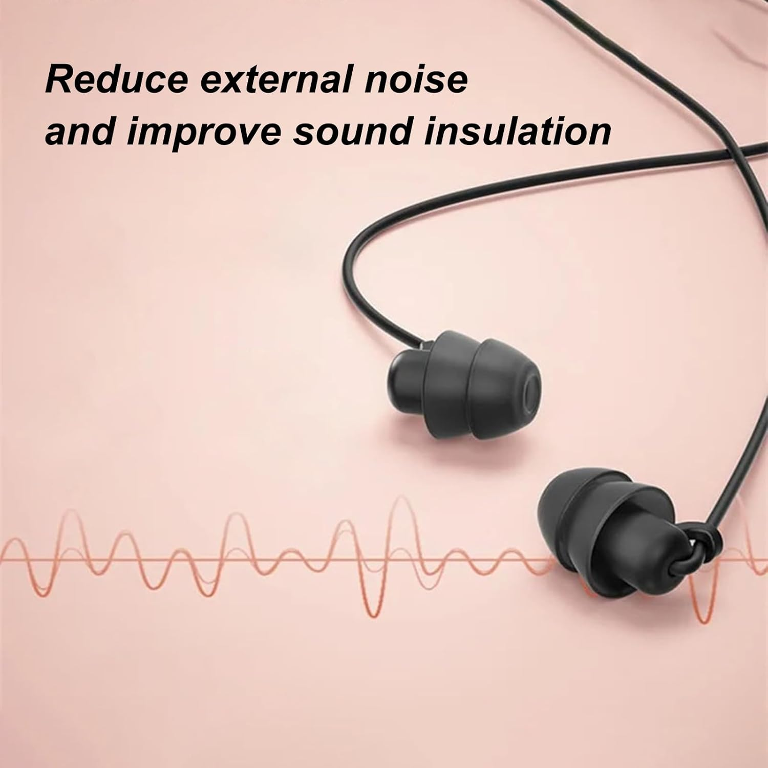 Single Earbud - Mono Headphone, 35Cm Single Side Earbud - Stretchable Spring Wire 3.5Mm In-Ear Earphone, Clear Sound, Noise Reduction, Ideal for Calls, Music and One-Ear Listening - Black image number 3