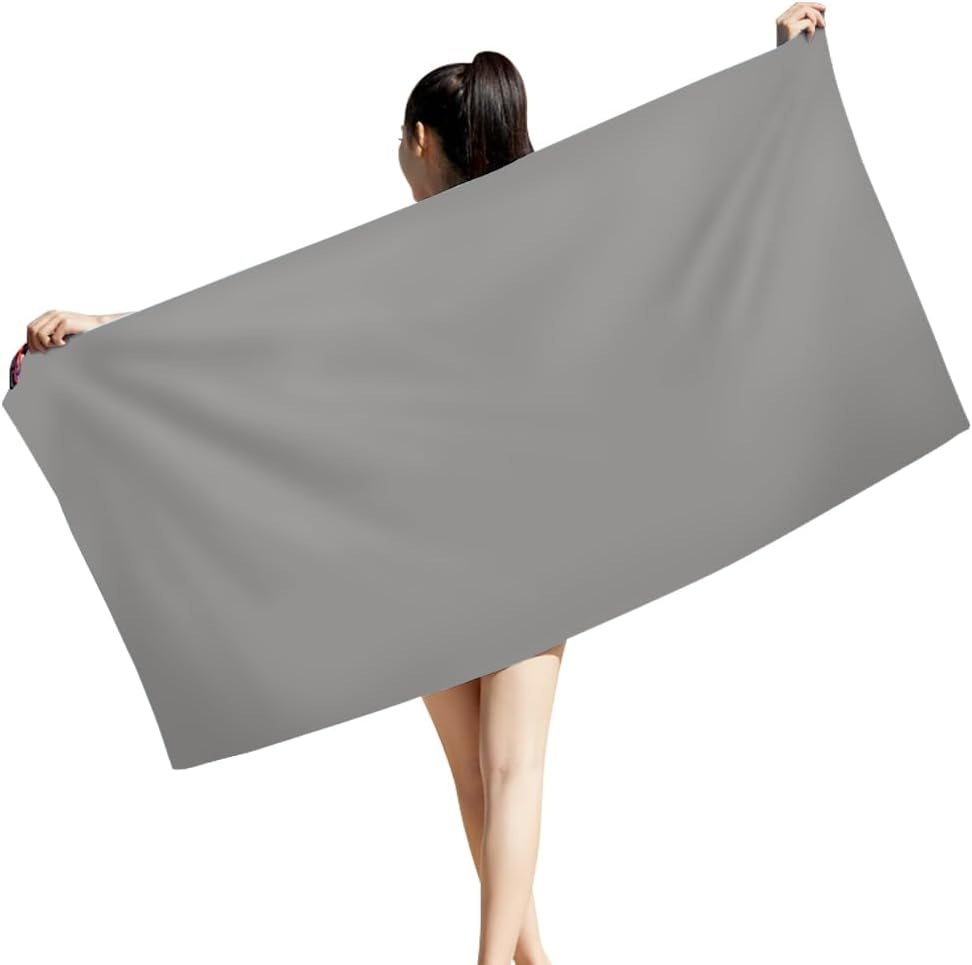 Microfiber Sand Free Beach Towel, Large Quick Dry Pool Towel Bath Blanket, Lightweight Super Absorbent Towels for Swimming Pool Yoga Gym Travel Beach Essentials for Adults Kids (Blue)