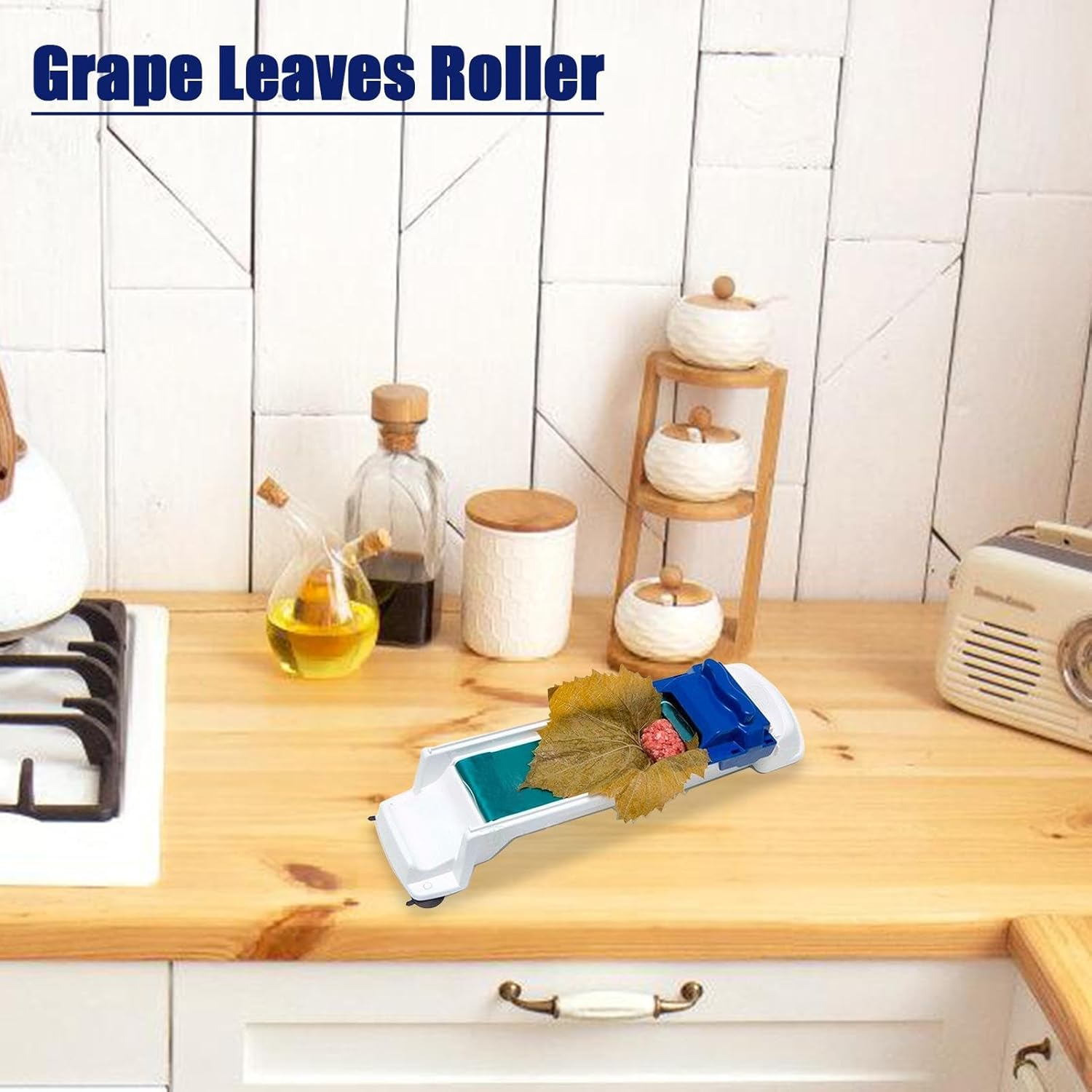 Grape Roller, Roll Maker Tool, Cabbage Rolling Tool, Maker Roll Tool, Multi-Functional Sushi Roller for Spring Roll Machine Kitchen Vine Roller