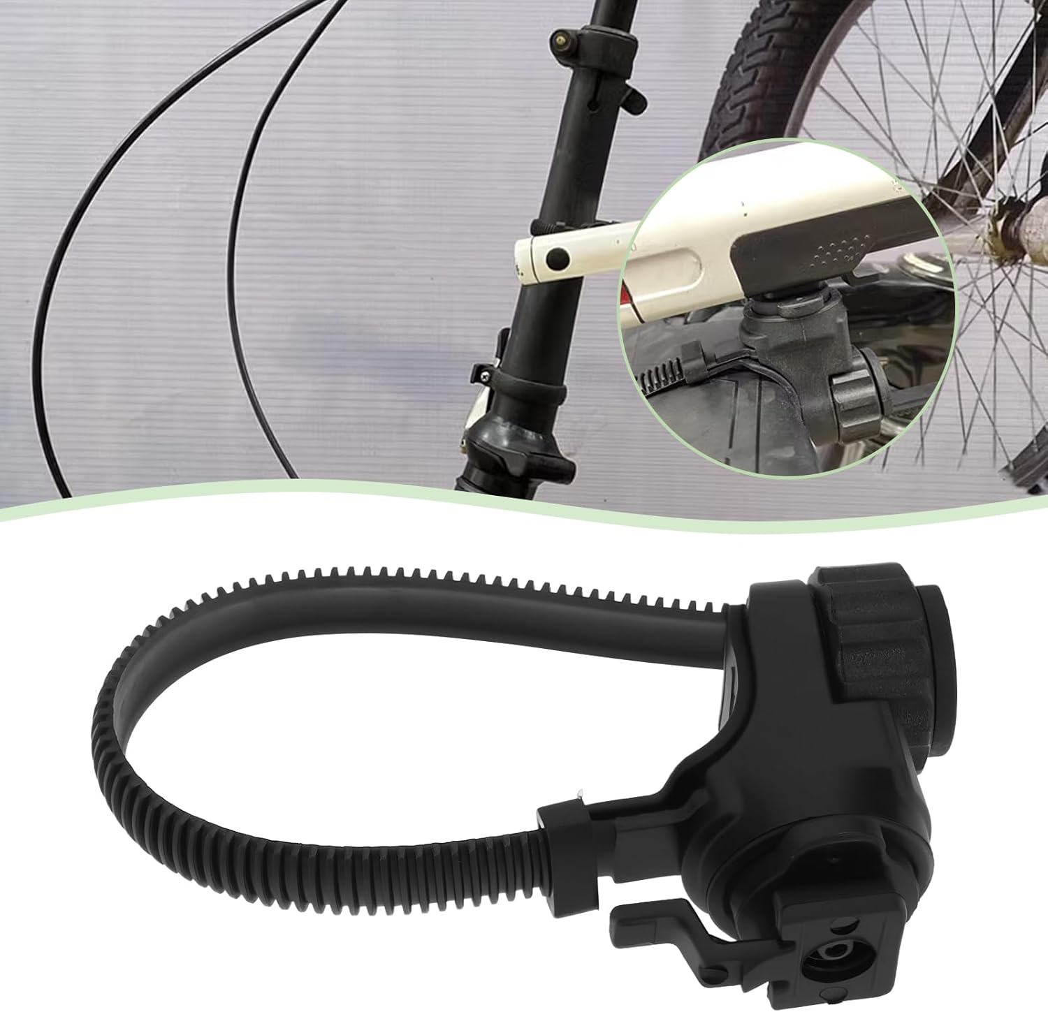 LT Easiyl 1Pc Bike Light Mount Tension Strap Mount Compatible with Bontrager Compatible with Ion Pro RT Bicycle Light Flashlight Front Light Black image number 3