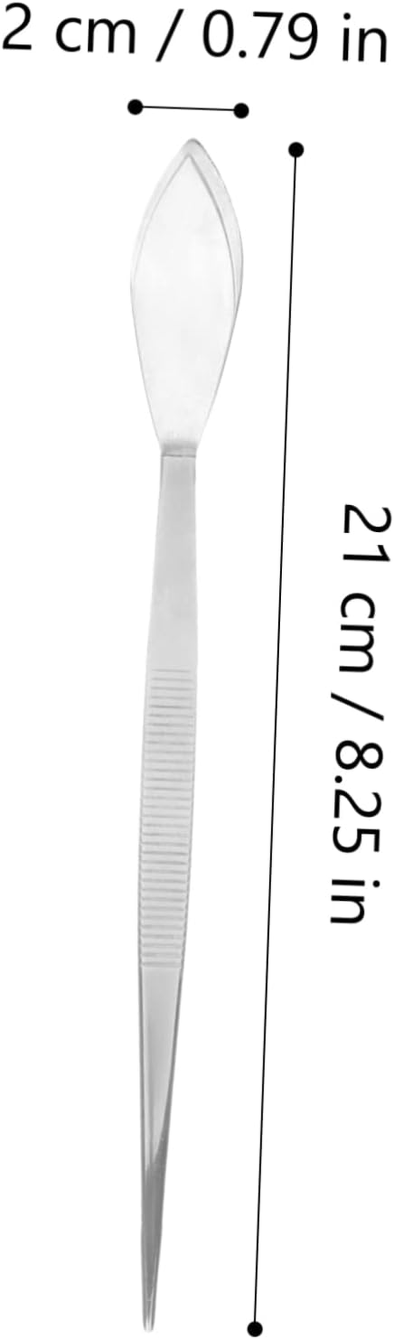 Milisten Stainless Steel Bonsai Tweezers with Ergonomic Handle and Spatula Durable Gardening Tool for Moss Maintenance Plant Pruning and Potted Plant Care Compact Crafting Tweezer For image number 5