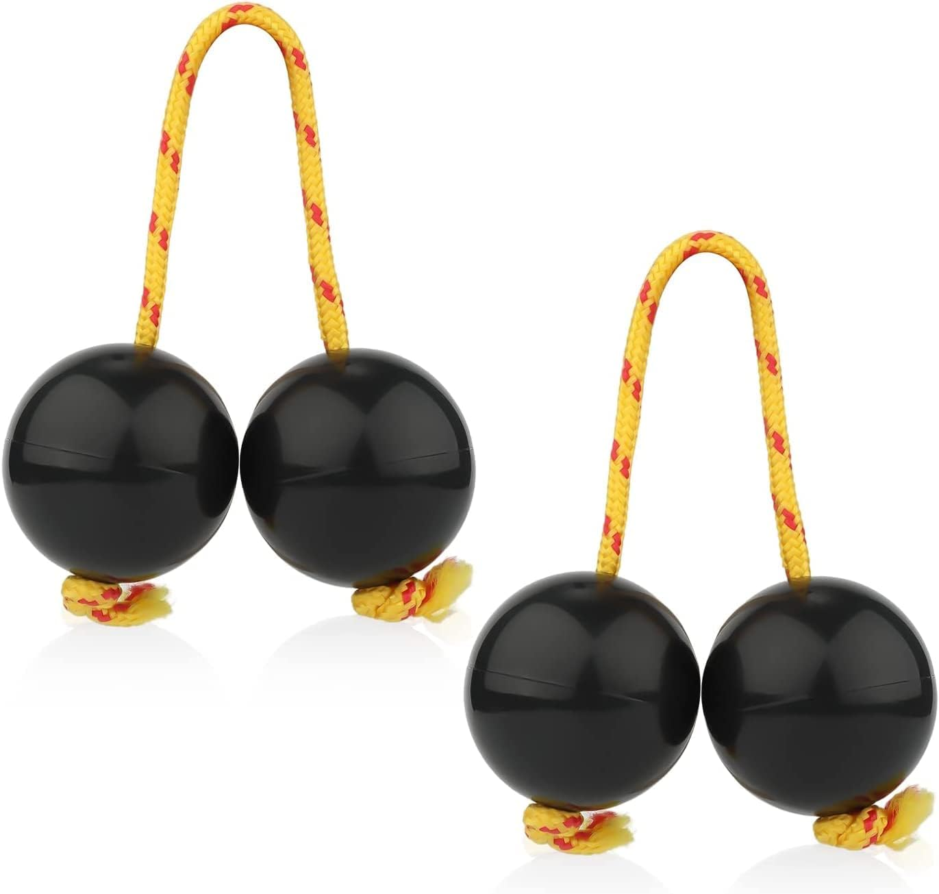 [2 Pairs] Kashaka Aslatua Shaker, Kashaka Bananula Musical Instrument, African Traditional Musical Instruments, Shaker Instrument for Children, Adults, Wedding, Parties, Music Lessons image number 2