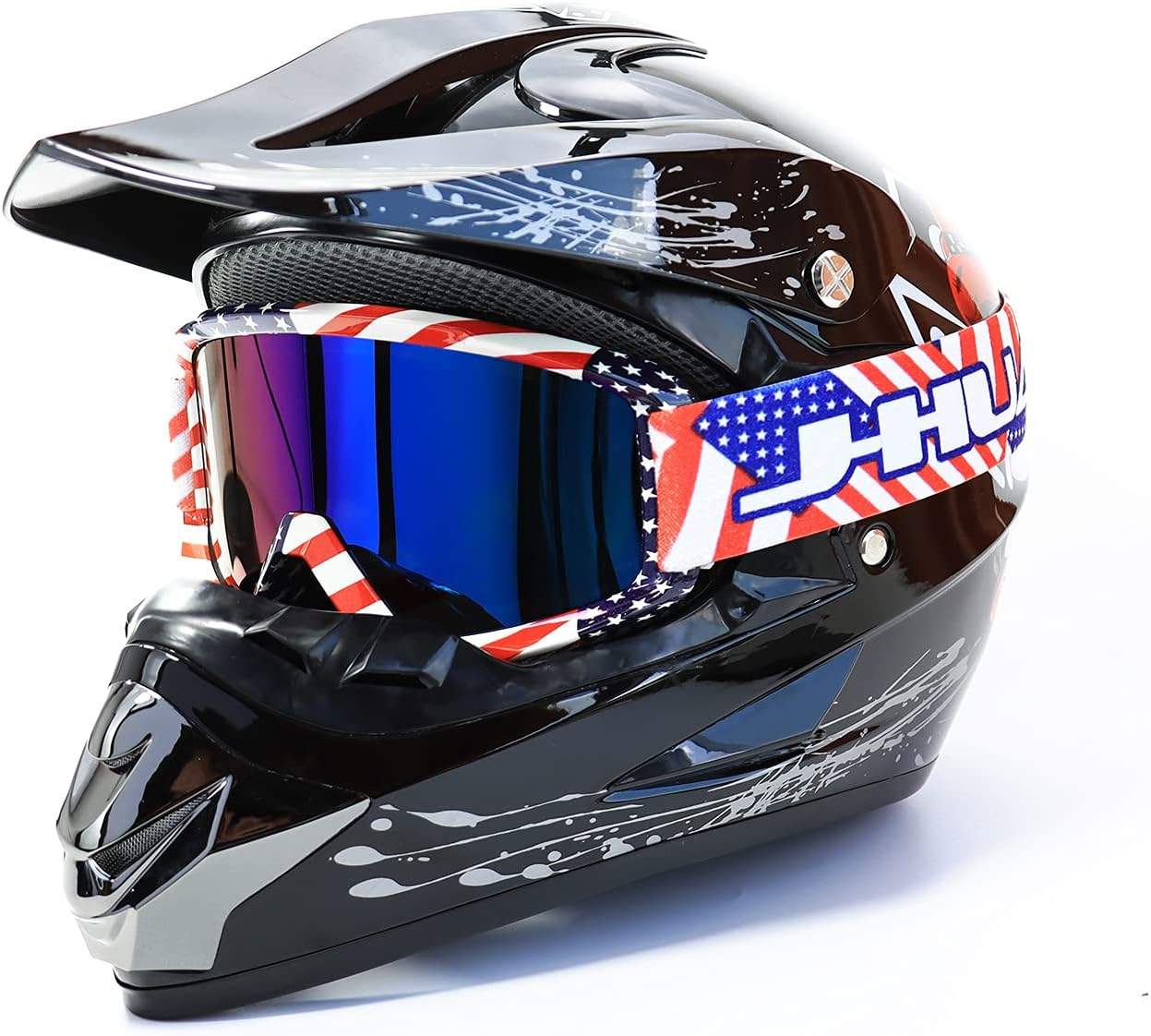 FMY Motorcycle Motocross Goggles for Men Women Youth,Anti-Scratch Dustproof UV400 ATV Dirt Bike Goggles