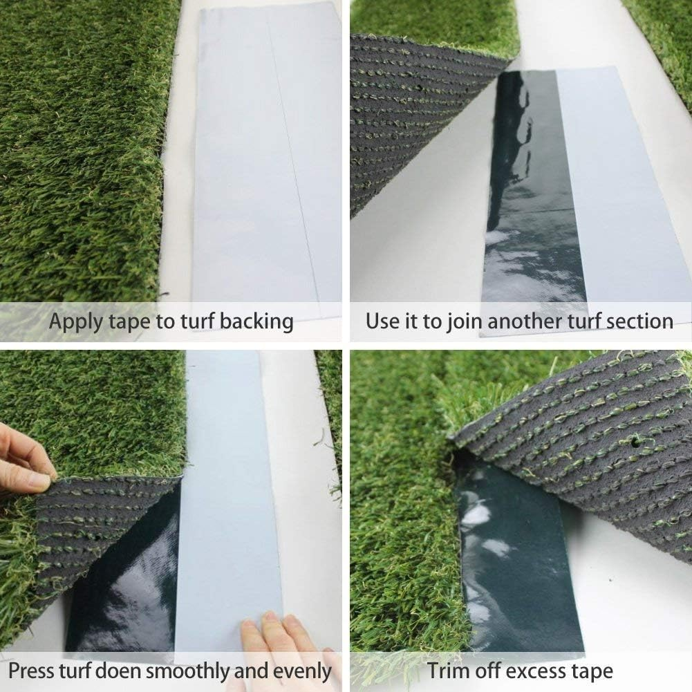 Artificial Grass Seam Tape Hoship 6&rdquo; X 32 Feet Heavy Duty Adhesive Outdoor Indoor Lawn for Carpet Grass Mat Turf Seam Jointing （15Cm&times;10M） image number 1