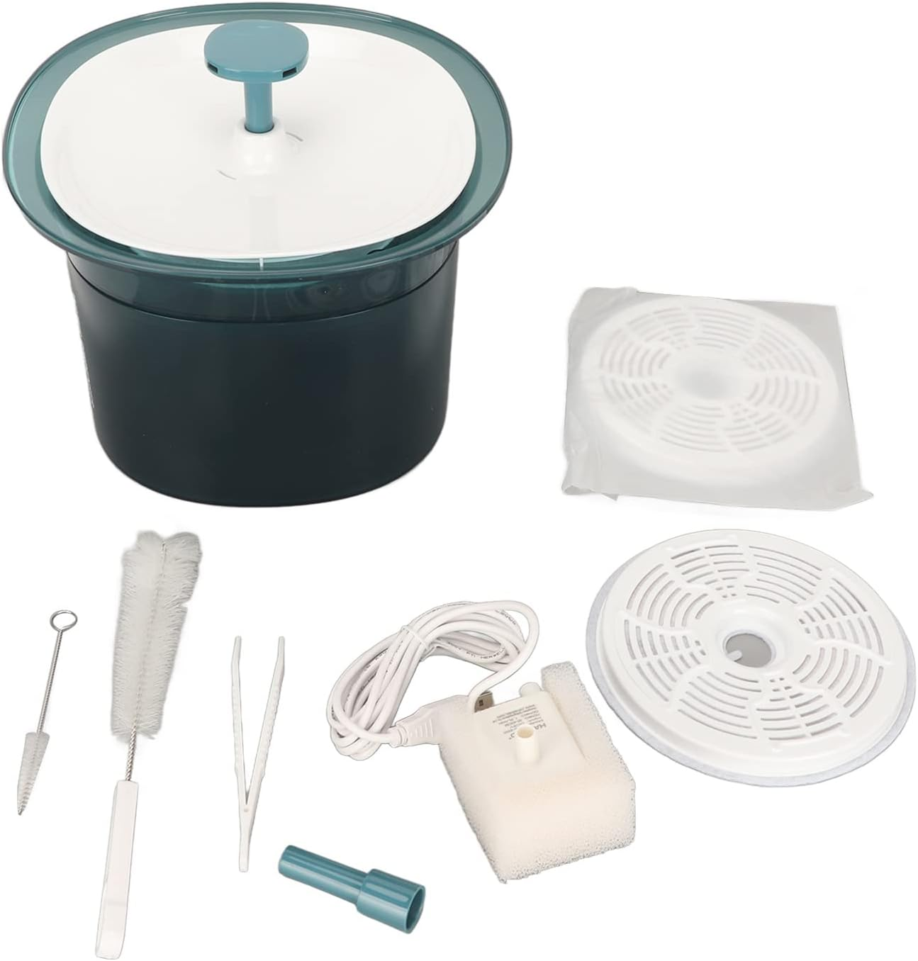 2L Pet Fountain,Pet Water Fountain for Cats,Pet Water Fountain 2L Large Capacity 3 Filtering Silent Cat Drinking Fountain with Intelligent Water Pump for Kitten Dog image number 3