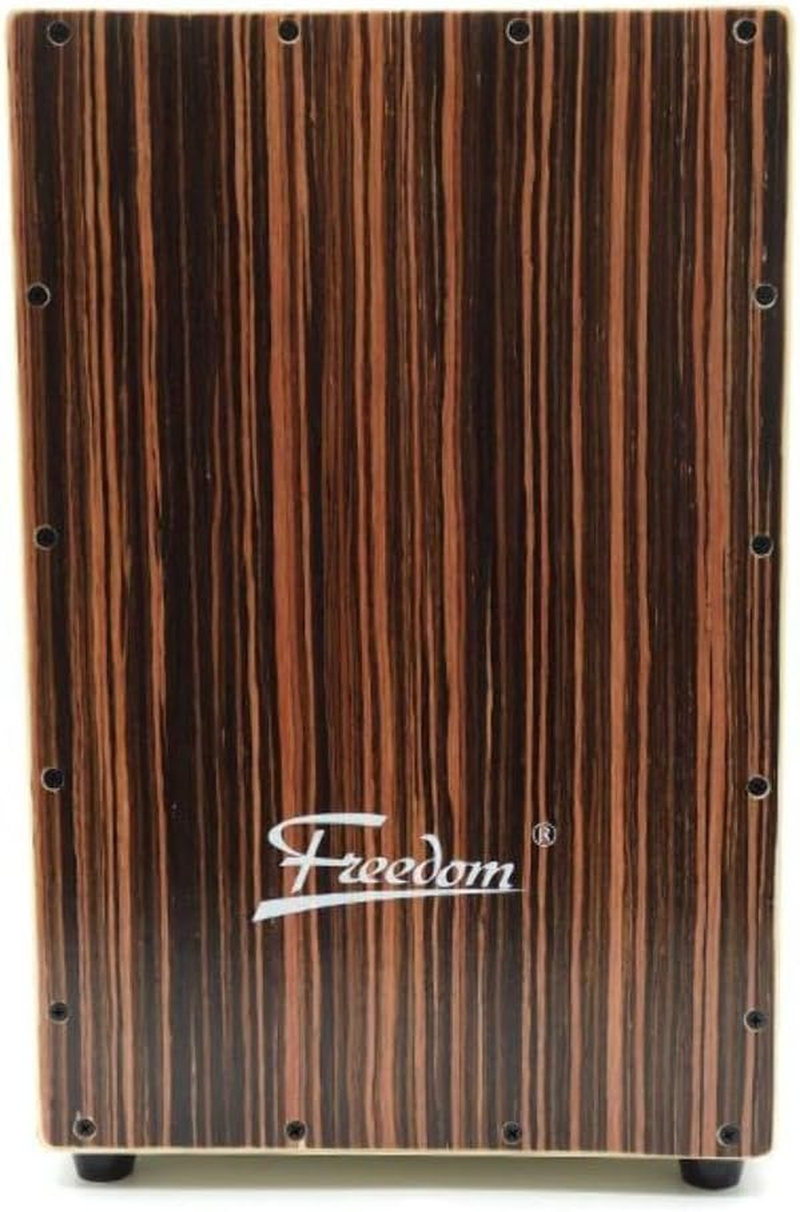 Freedom Cajon Box Drum Snare Wire Padded Case Natural Finish DB01-NAT