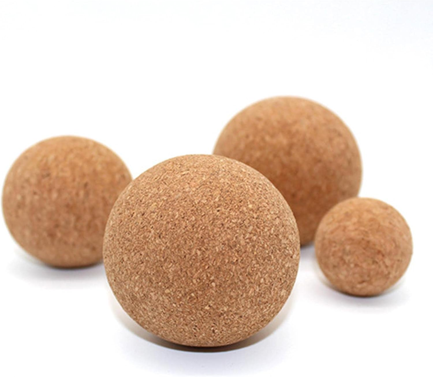 Cork Fascia Balls Roller Lightweight Accessories for Fitness Trainers Washable Manual Massage Ball for Training Sports Gym, 5Cm image number 5