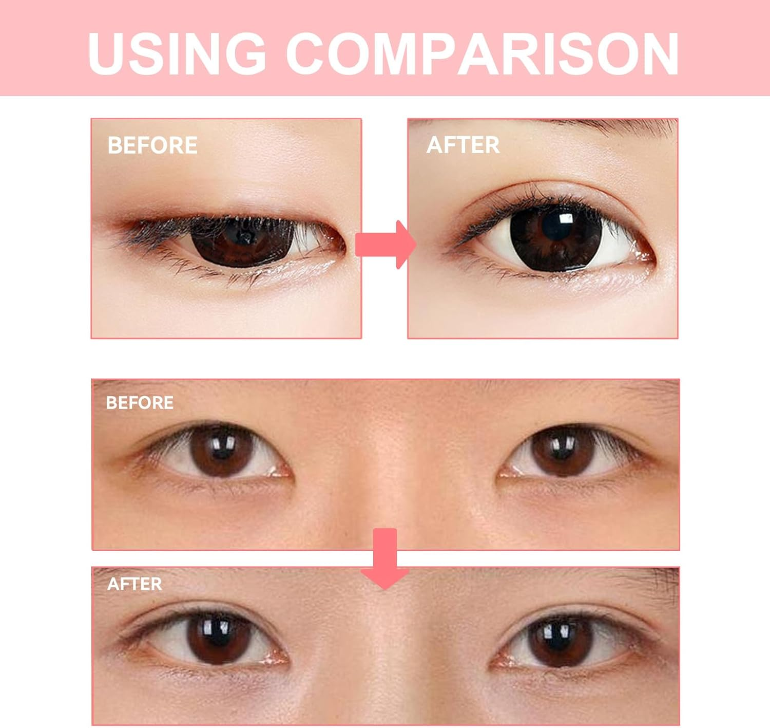 Eyelid Lifting Cream, Double Eyelid Shaping Cream, Instant Eye Lift for Hooded Eyes, Long-Lasting Waterproof Invisible Finish, Quick-Drying Natural Look, Tightening & Hydrating Eye Care (3Pcs) - 3Pcs image number 4