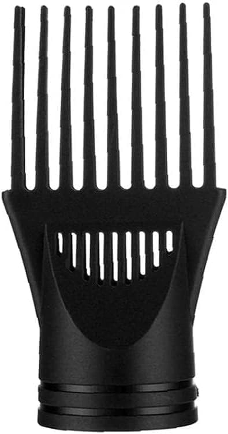 Hair Dryer Diffuser Professional Universal Hairdressing Wind Blow Cover Comb Attachment Nozzle Black Straightening Detangling Fine Curly Natural Hair Professional Processed Blow Dryer Comb Attachment image number 2