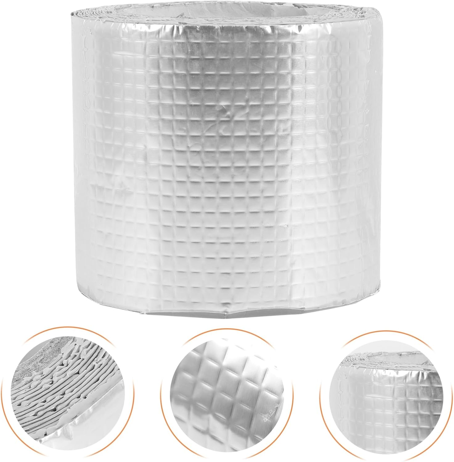SOLUSTRE Sealing Tape for Roof Weatherproof Aluminum Foil Repair Tape for Roof Repair image number 2