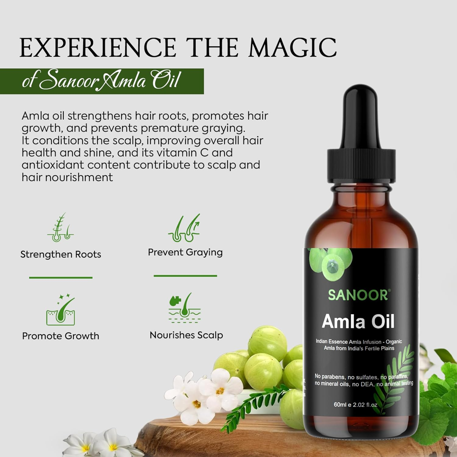 Hair Oil (Indian Amla Oil, 60 Ml / 2.02 Fl.Oz)