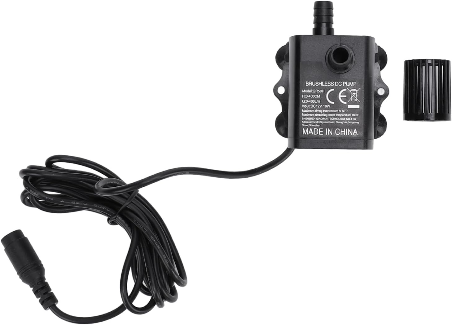 Yosoo Fountain Submersible Reliable Adjustable Small 12V 10W 0-400L/H for Aquarium image number 2