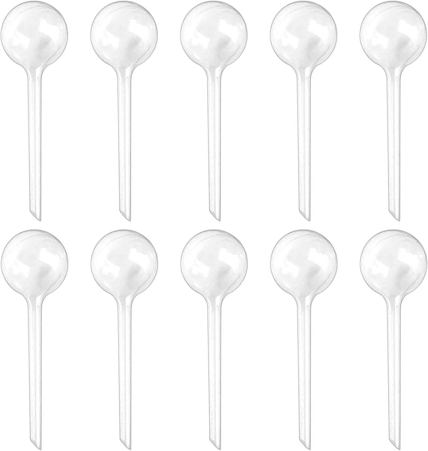 Plant Watering Bulbs, Automatic Self-Watering Globes Plastic Balls Garden Water Device Watering Bulbs for Plant (Small, 4 Pcs Clear)
