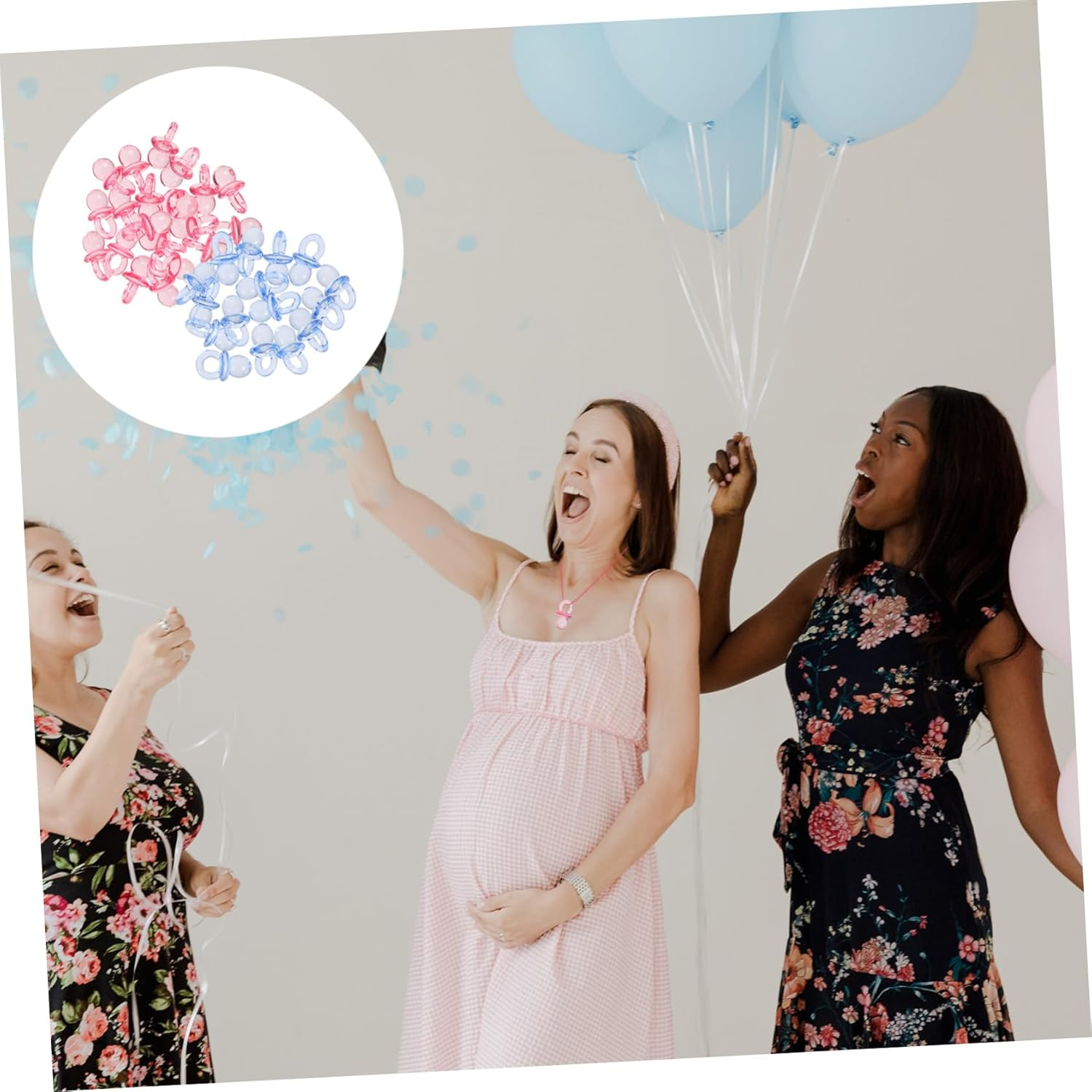 UPKOCH 100Pcs Mini Pacifiers for Months Shower Games Toys Unique Shower Decorations Bulk Dummies image number 4