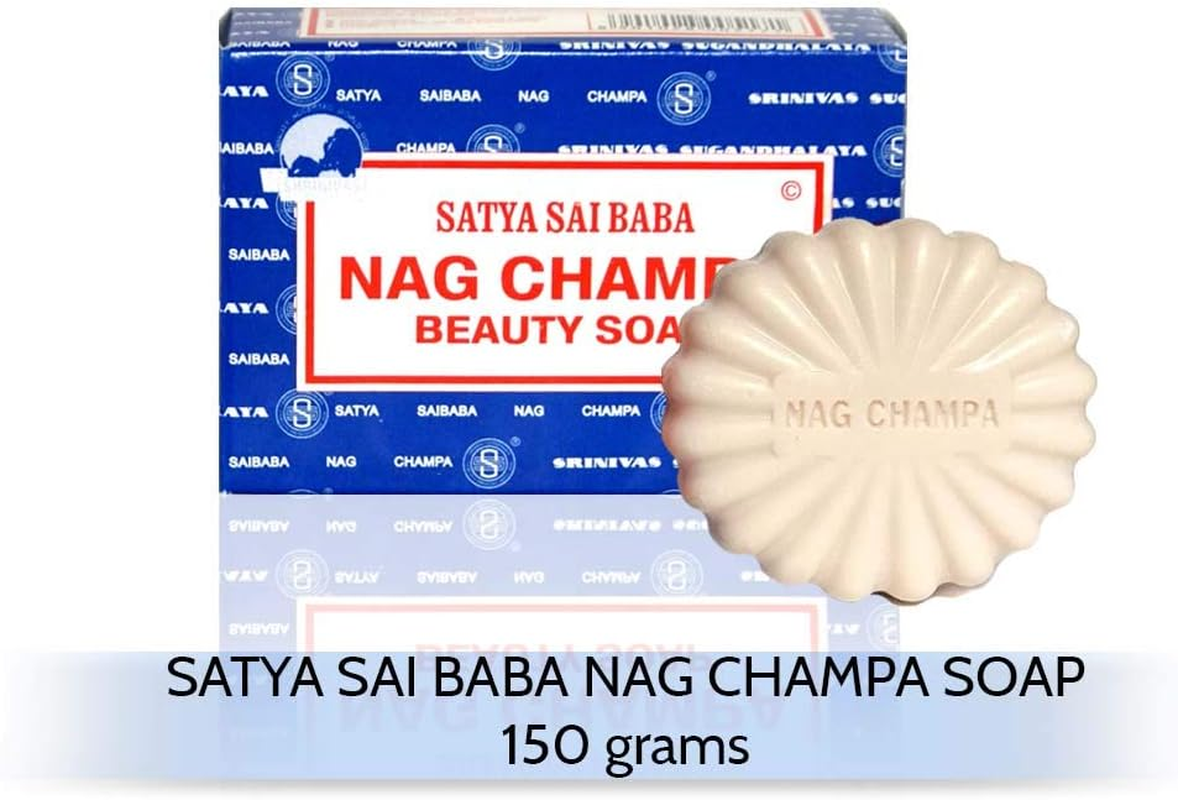 Satya Nag Champa: Sai Baba Natural Soap, Large, 150 G, 5 Oz, 4 Piece image number 2