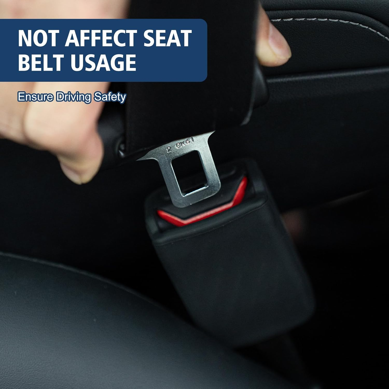 Rislobx Seat Belt Buckle Cover Fit for Tesla Model 3 Model Y, 2PCS Silicone Seatbelt Buckle Holder Seat Belt Lock Button Protector Car Interior Accessories (Black) image number 5
