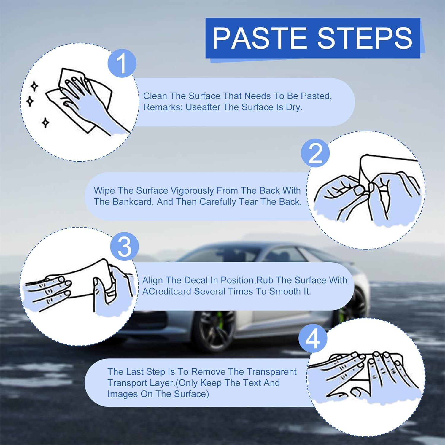 10 Pcs Rearview Mirror Decal, Funny Car Decals for Women, Rear View Mirror Sticker, Affirmation Vinyl Car Stickers and Decals, Car Window Decals Car Decoration Accessories (10 Pcs) image number 1