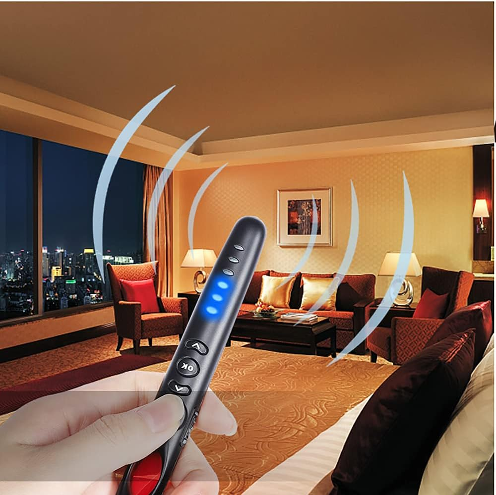 Hidden Camera Detector with RF Signal Scanner, Personal Alarm, Pinhole Camera Lens Finder, Luggage Alert & Door Intrusion Detection for for Airbnb, Hotels, Home, Office, Bathroom, and Travel image number 3