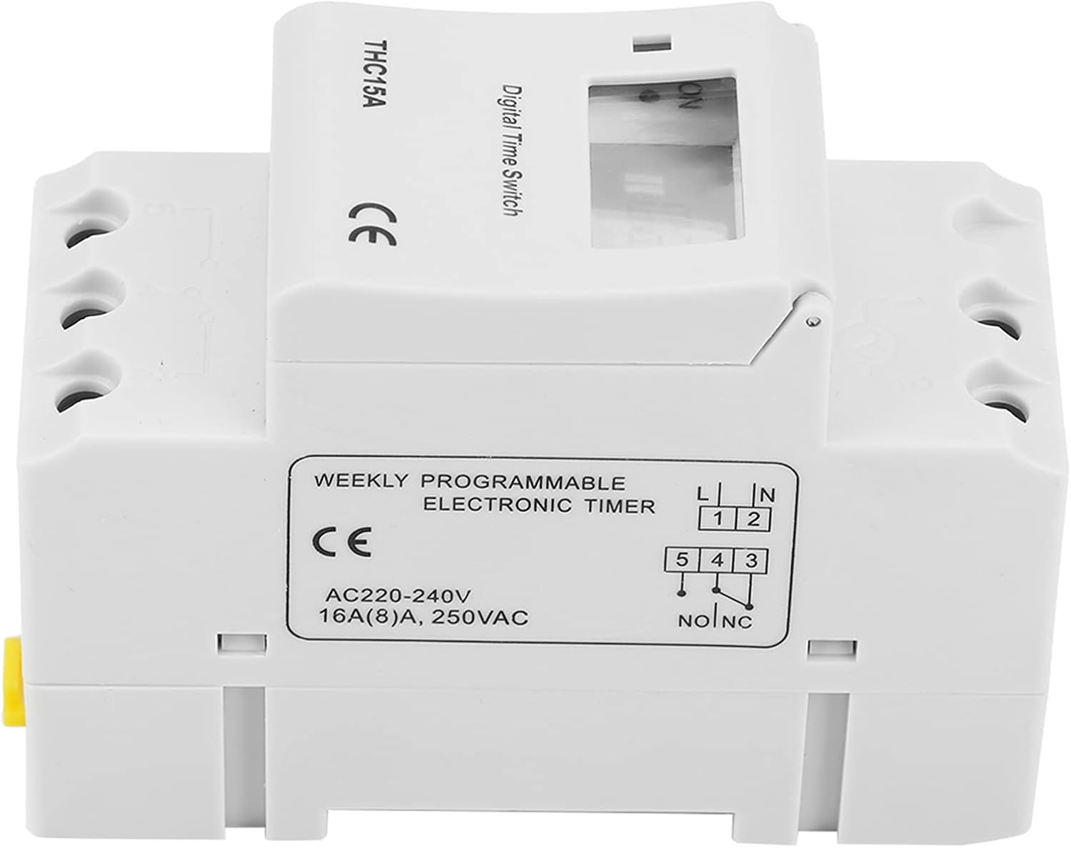 Programmable Timer Switch, THC15A 220-240VAC 16A DIN Rail Digital Programmable Timer Switch for Automatic Equipment image number 1