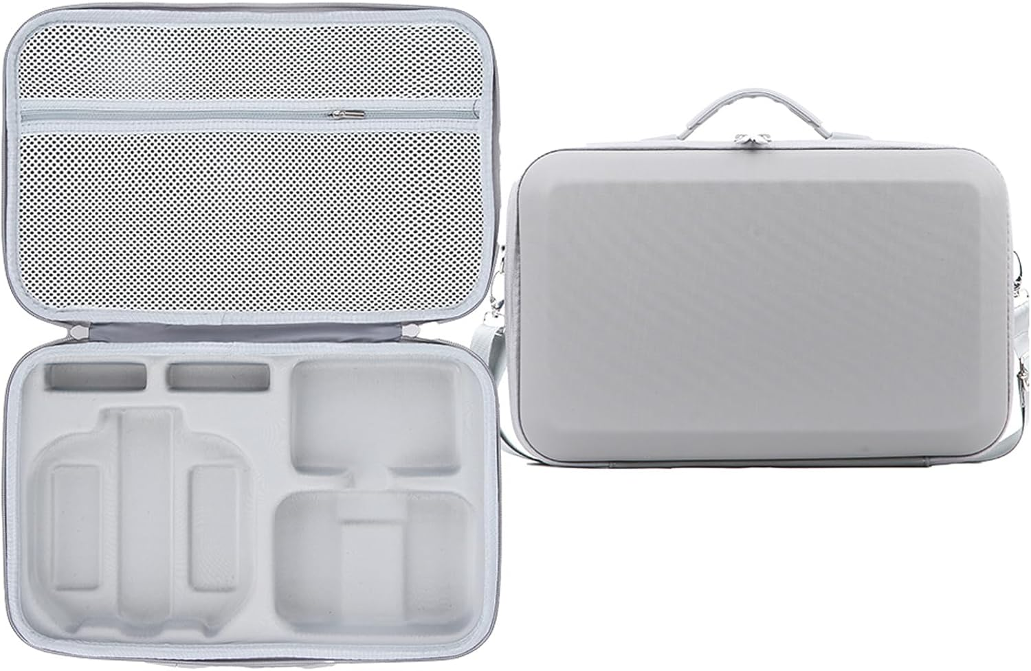 Shoulder Storage Bag Compatible with DJI NEO 2, Carrying Case with Grid Compartment, Drone Accessory Organizer (Black)