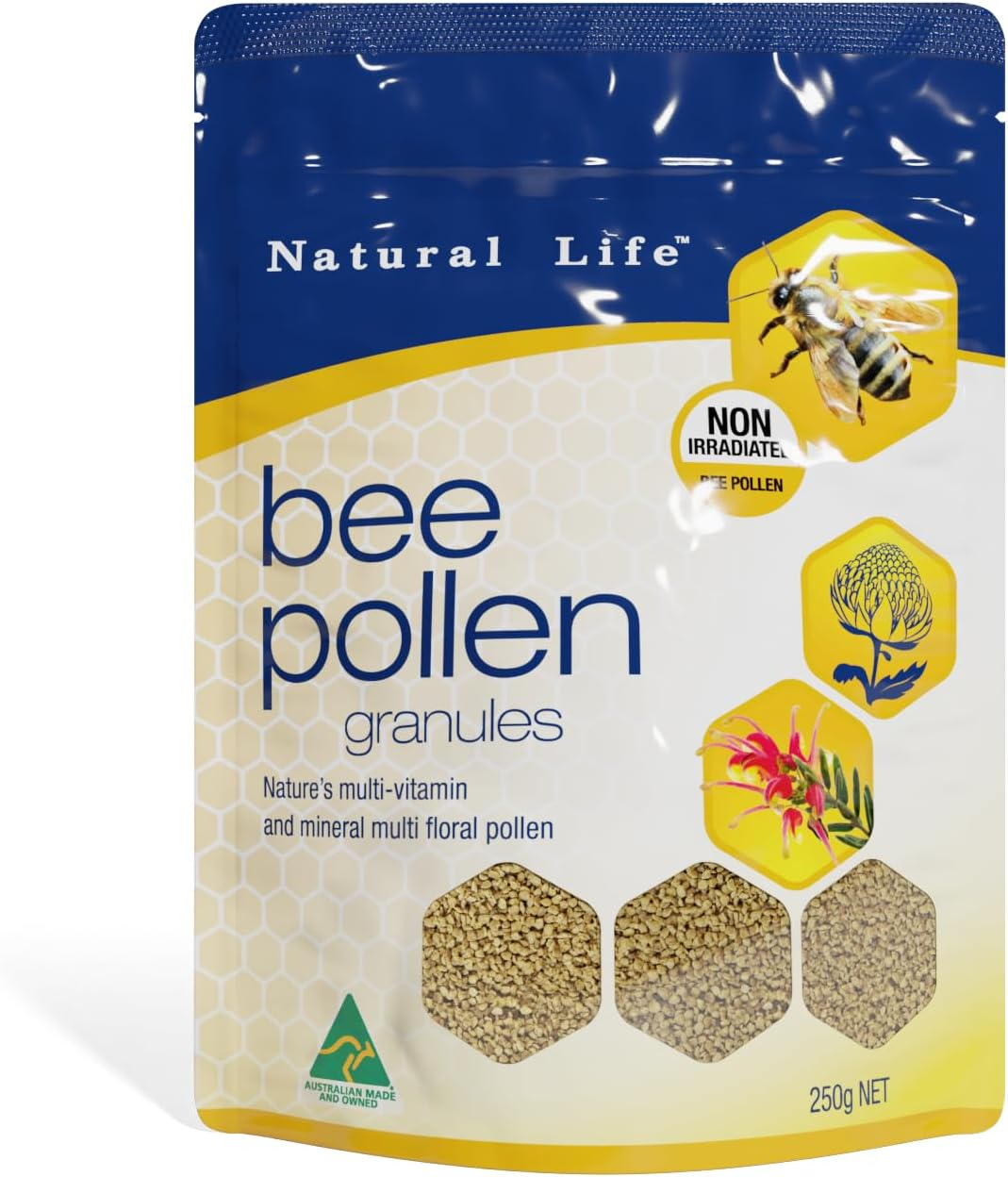 Natural Life Bee Pollen Granules | 250G