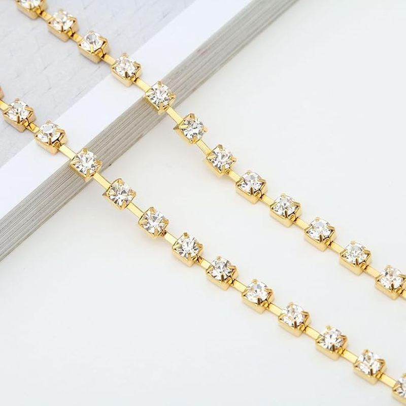Women Rhinestone Diamond Eyeglass Chain Non-Slip Sunglasses Chain Glasses Chain 1PCS image number 1