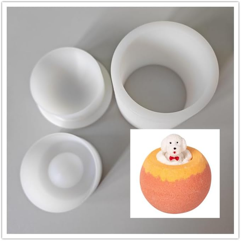 Plastic Spherical with Holes Solid Shampoo Press Bar Mold 2.28Inch 5.8CM Diameter Max Volume 90Ml Bath Bomb Press Sphere Mold Soap Mold