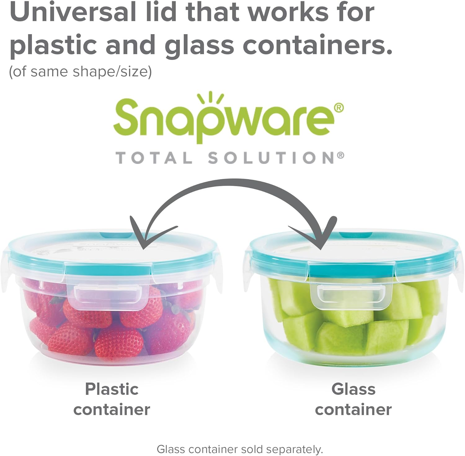 Snapware Total Solution 10-PC Mixed Sizes Plastic Food Storage Containers Set with Lids, Meal Prep Food Containers, Bpa-Free Lids with Locking Tabs image number 2