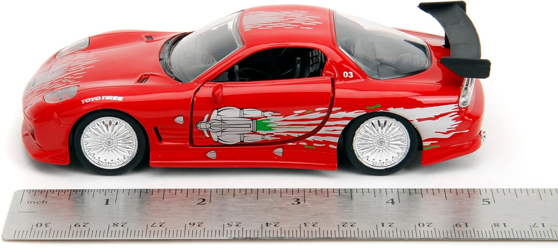 Jada Toys 1:32 Fast and Furious Dom'S Mazda RX-7, Red image number 2