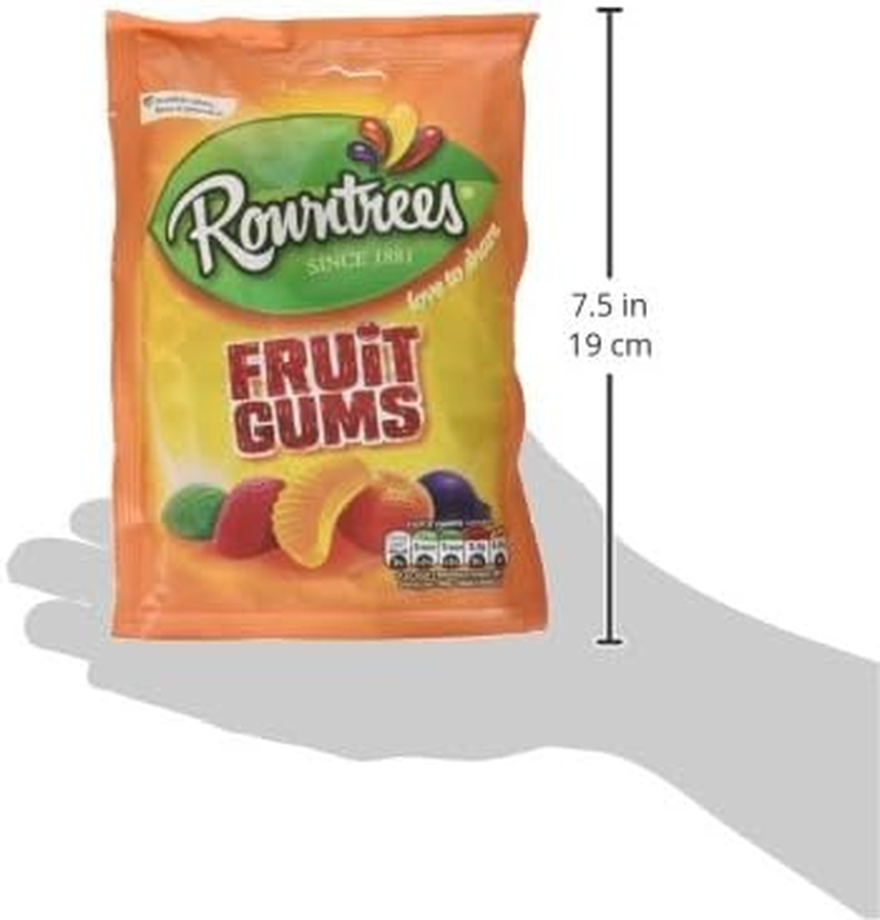 Rowntrees Fruit Gum Pouch, 150G image number 1