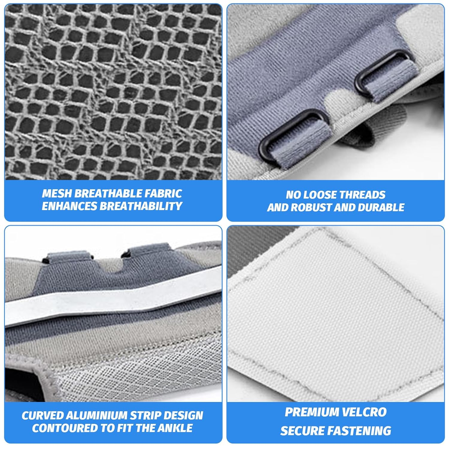 Ankle Brace Support for Men & Women, Adjustable Ankle Support for Sprained Ankle, Plantar Fasciitis, Achilles & Sports Injury, Lightweight Ankle Stabilizer Straps for Recovery - 1 Piece