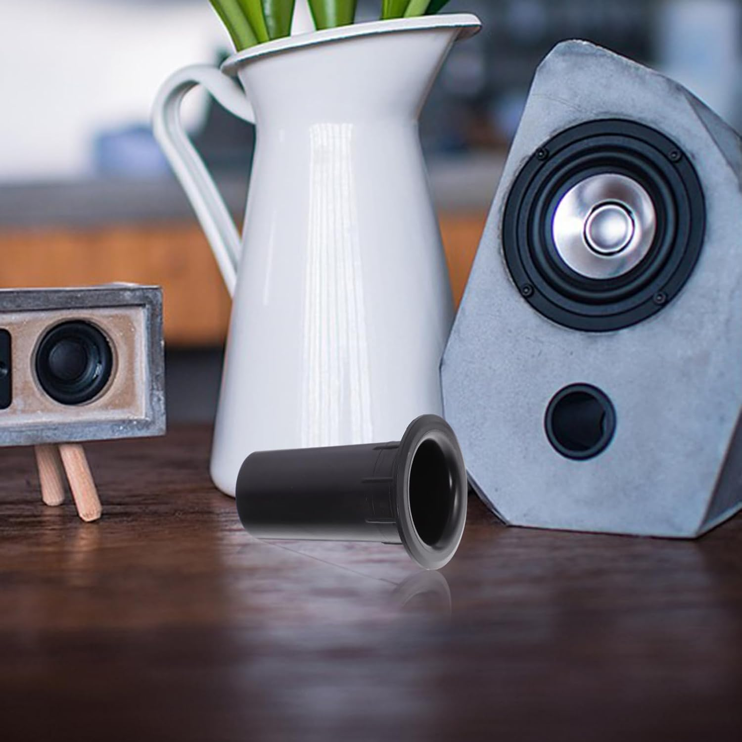 Jojofuny 12Pcs Replacement Subwoofer Port Tubes for Speakers Plastic Bass Reflex Tube Speaker Accessory Stain Resistant Air Outlet image number 1