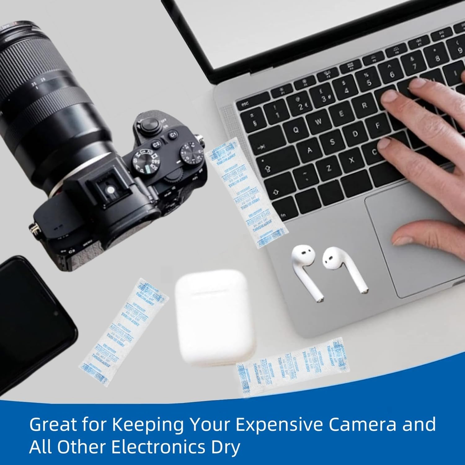 5 Gram (80 Pack) Silica Gel Packets，Rechargeable Moisture Absorbers Dehumidifiers for Food Storage, 3D Filament，Jewelry, Shoeboxes, Electronics Storagejewelry(Food Grade Desiccant) image number 5