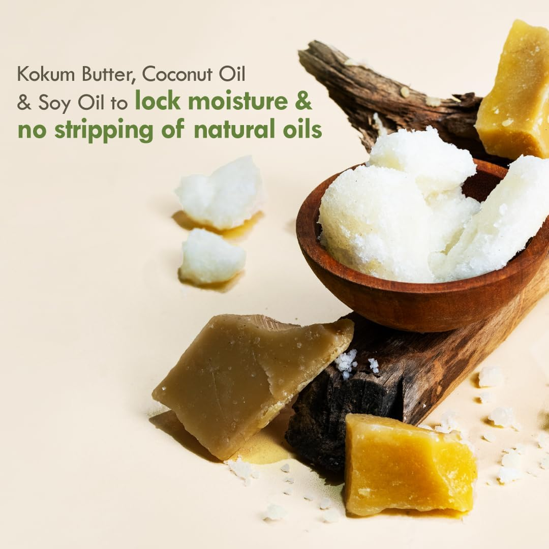 Nat Habit Healing Turmeric-Oats & Sacred Neem-Basil Butter Bath Soap, Anti-Bacterial with Cold Processed, Body Acne, Pimples & Tan Removal (125G X 2, Combo) image number 5