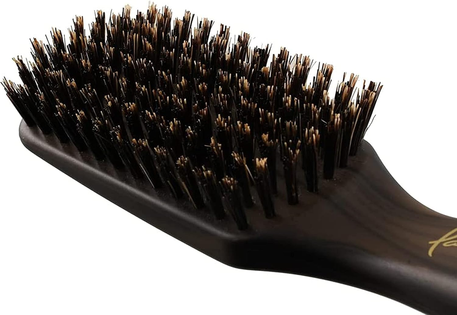 1747A Hair Brush, Natural Hair, Boar Hair Brush, Static Electricity, Reduces Hair, Scratch Resistant, Wood Grain, Handle, 8 Rows, Easy to Brush, Wide Size image number 4