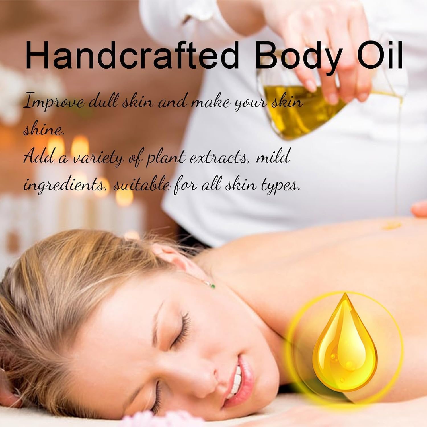 Pohdhk Coconut Cream Pie Body Oil, Handcrafted Body Oil Coconut Cream Pie, Body Juice Oil Vanilla, Moisturizing Body Oil Vanilla, Hand Crafted Body Oil for All Skin Types (Coconut) image number 2