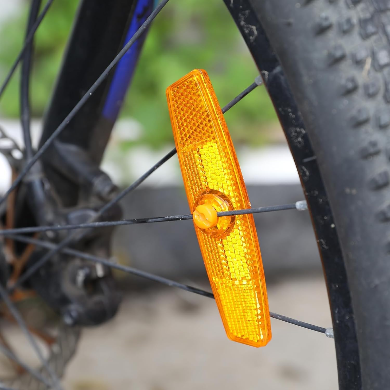 10Pcs Wezxrauo Ultra Bright Orange Bike Wheel Reflectors, Universal Spoke Reflectors for Bicycles and Motorcycles, High Visibility Safety Reflector Kit for Night Riding Warning & Cycling Accessories image number 3