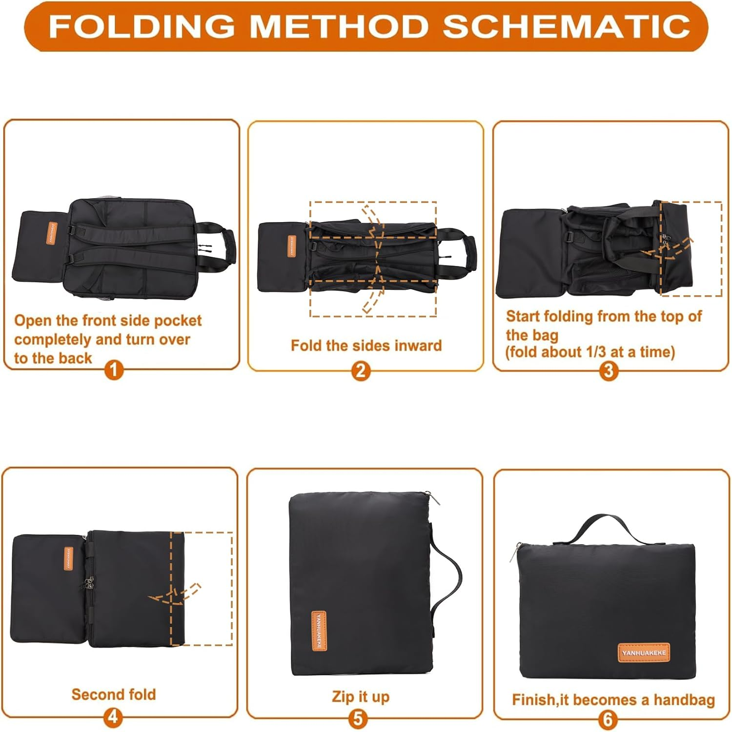 Stroller Travel Bag Compatible with GB Pockit and GB Pockit Air plus All Terrain, Lightweight Stroller Travel Backpack for Airplane(Black) image number 4