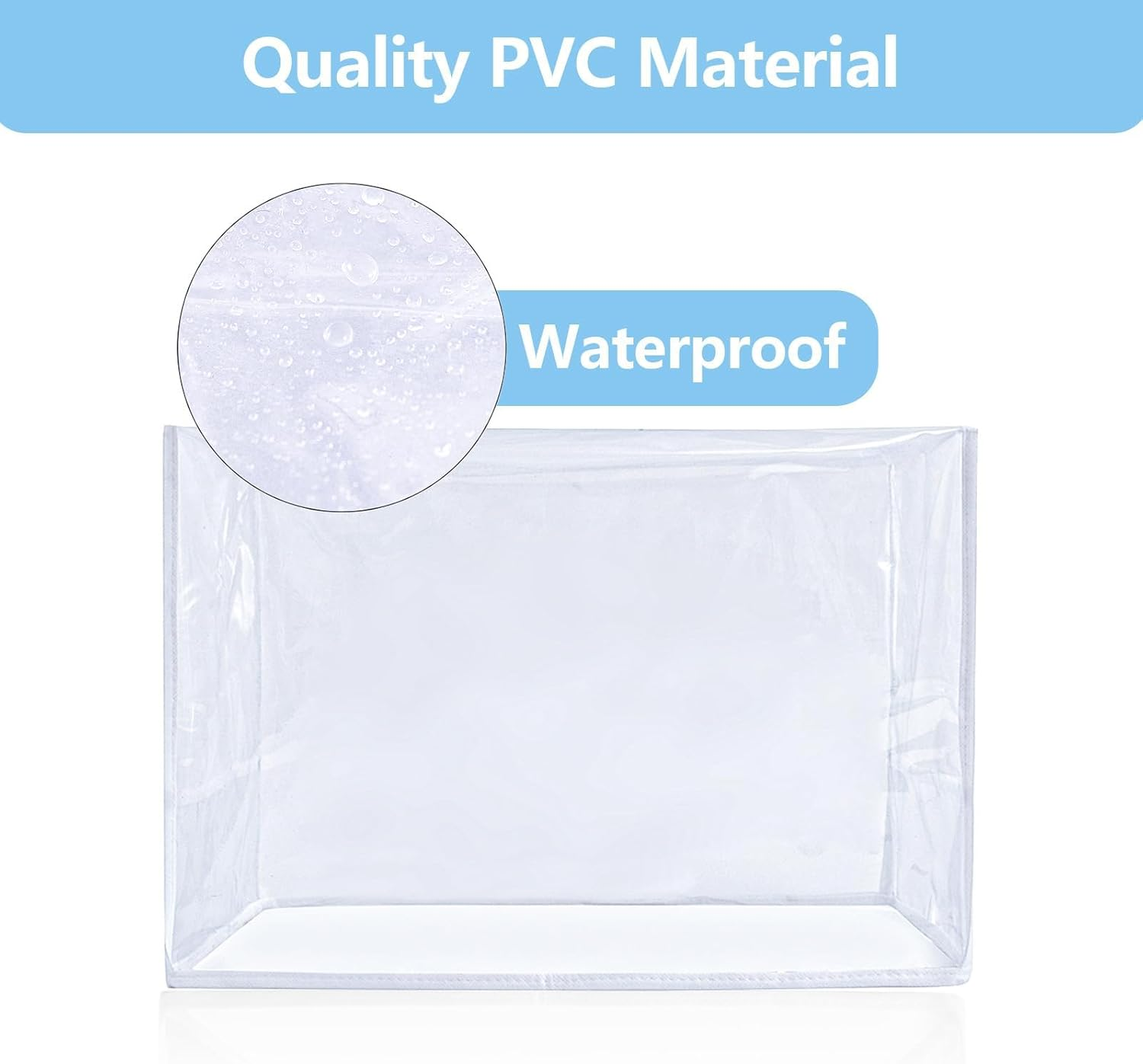 HDBHBH Sewing Machine Cover, Transparent Plastic Dustproof, Resistant Protective Quilted Carrying Covers Accessories, Universal for Most Standard Machine image number 2