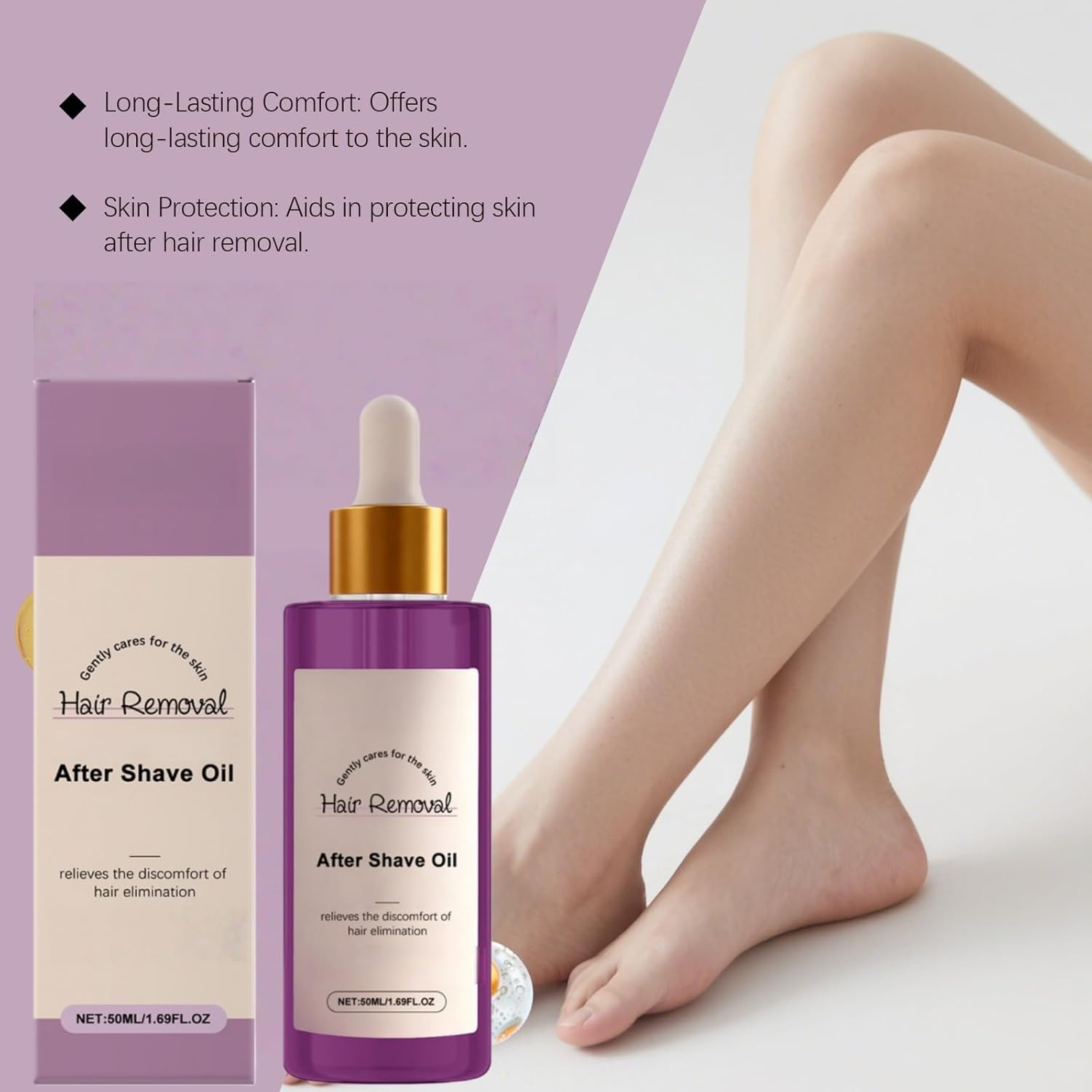 After Shave Oil for Women - Soothing & Moisturizing Formulation for Ingrown Hairs & Dryness, Soothes & Cool Skin to Help Prevent Ingrown Hairs& Razor Bumps, after Wax Care for All Skin Types (3) image number 1