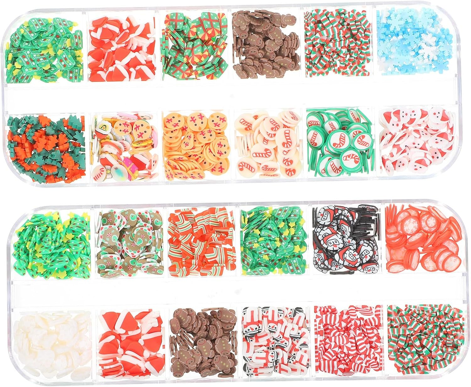 FRCOLOR Chic Christmas Style Nail Decors for Xmas Xmas Themed Manicure for Party Women