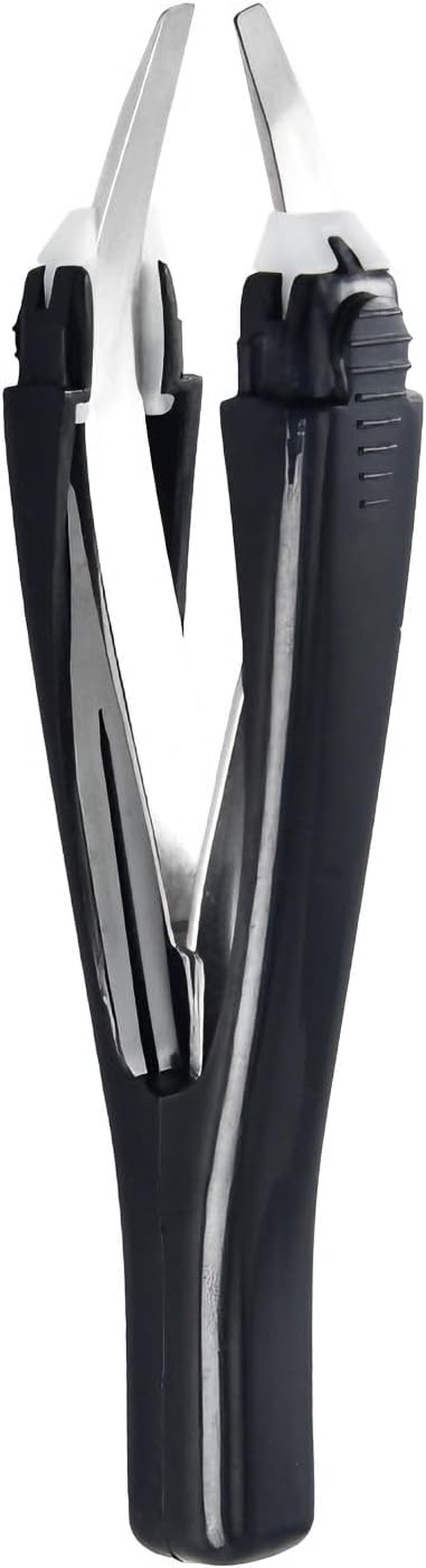 Yxvyxymyxxg Professional Eyebrow Tweezer, 1 PCS Stainless Steel Precision Slant Tip Tweezer &mdash; for Facial Hair Brow Shaping/Ingrown Hair Removal, Black image number 2