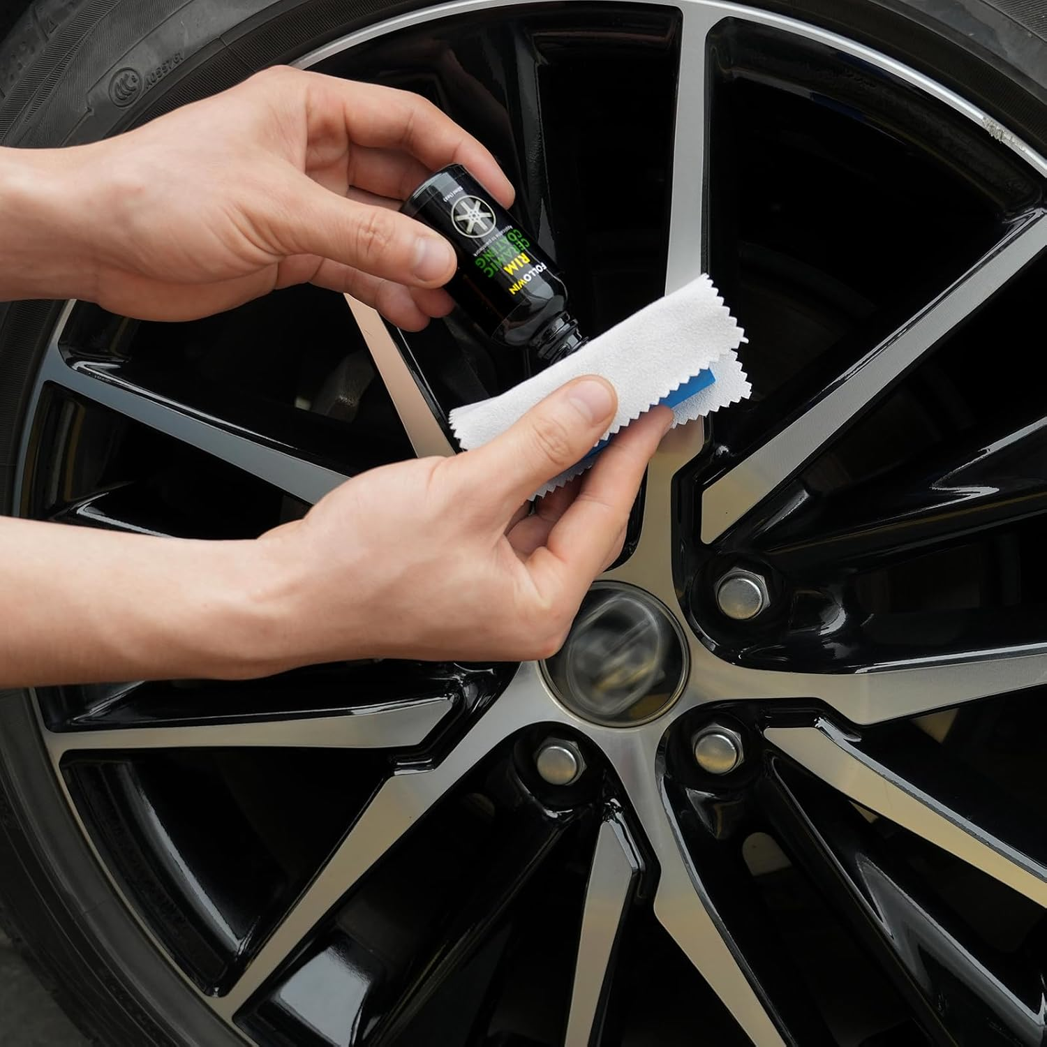 FOLLOWIN 1 Year Protection for Wheels and Car Paint 30Ml, Advanced Ceramic Coating,Rim Ceramic Coating, Clear, AU018 image number 3