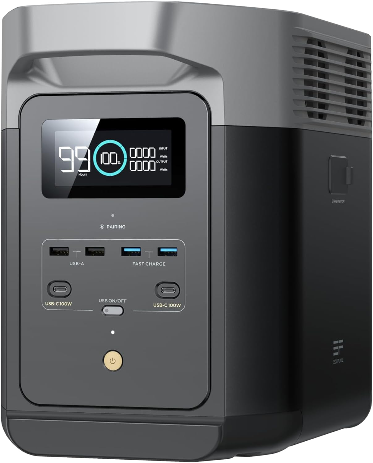 EF ECOFLOW DELTA 2 (950) Portable Power Station, 950Wh Lifepo4 (LFP) Battery, Fast Charging, Solar Generator(Solar Panel Optional) for Home Backup Power, Camping & Rvs image number 2