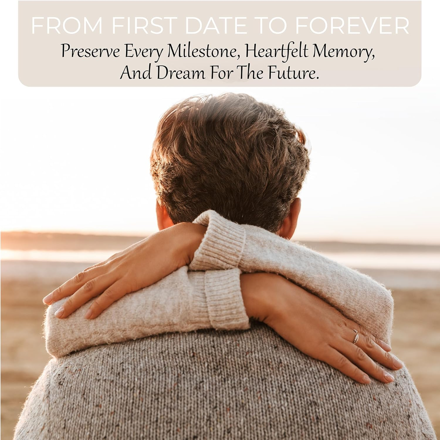 Anniversary Journal for Couples &ndash; the Story of Us | Relationship Memory Book, Love Story Diary & Keepsake Album &ndash; Wedding Gift for Him or Her, Engagement or Anniversary Present (184 Pages, Taupe) image number 4