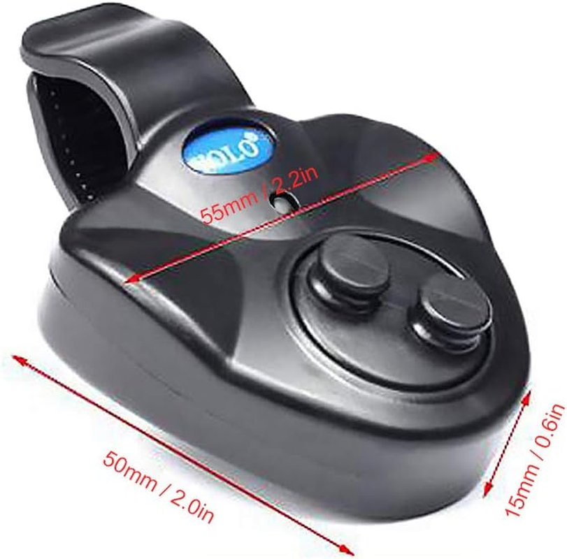 4Pcs Electronic Fishing Bite Alarm with Sound LED Lights Indicator Fish Bite Alarms image number 5