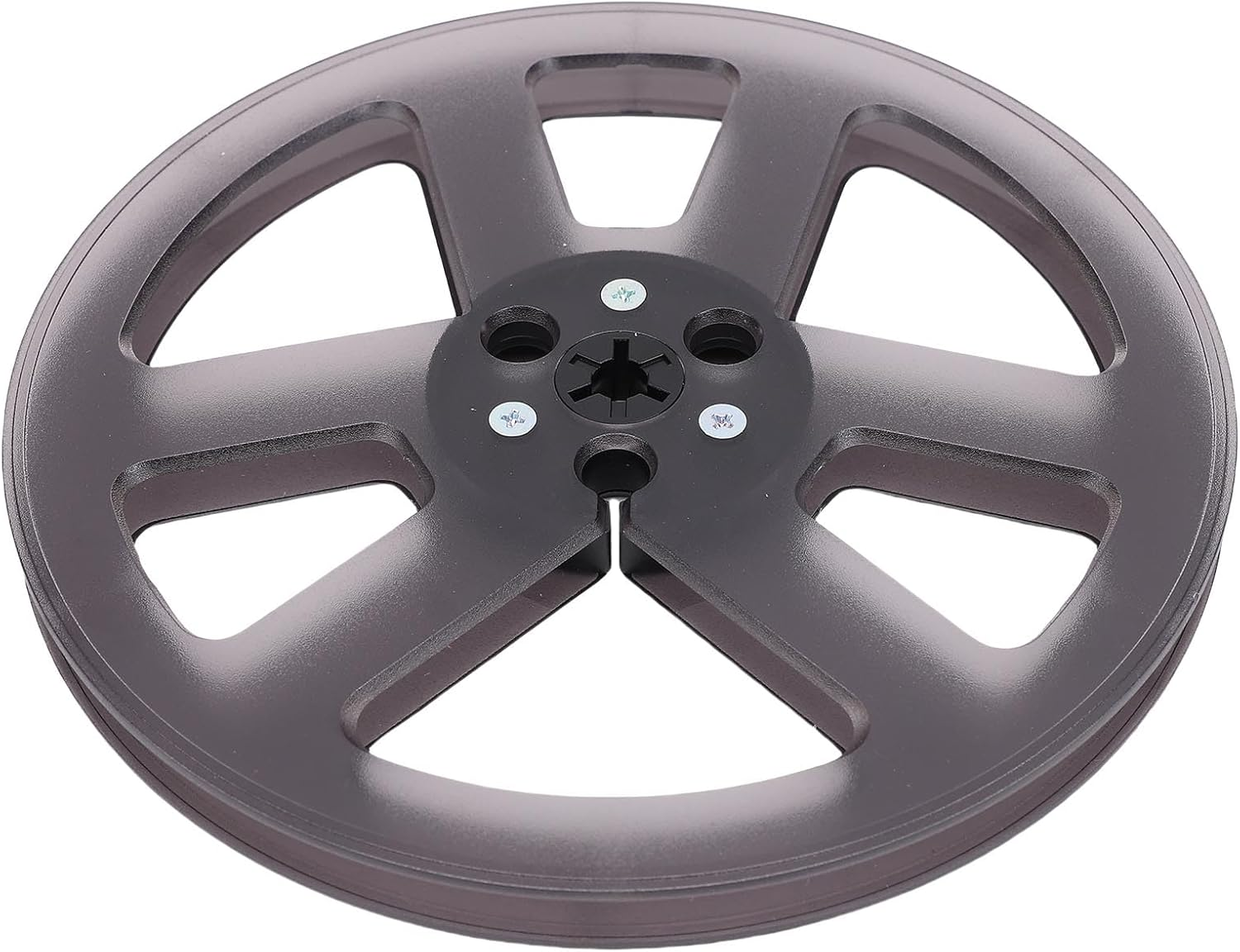 7 Inch Take up Reel with 6 Holes Nab Flange, Smooth Sound Reproduction, Universal Replacement for Pioneer, Studer (Grey) - Black image number 5