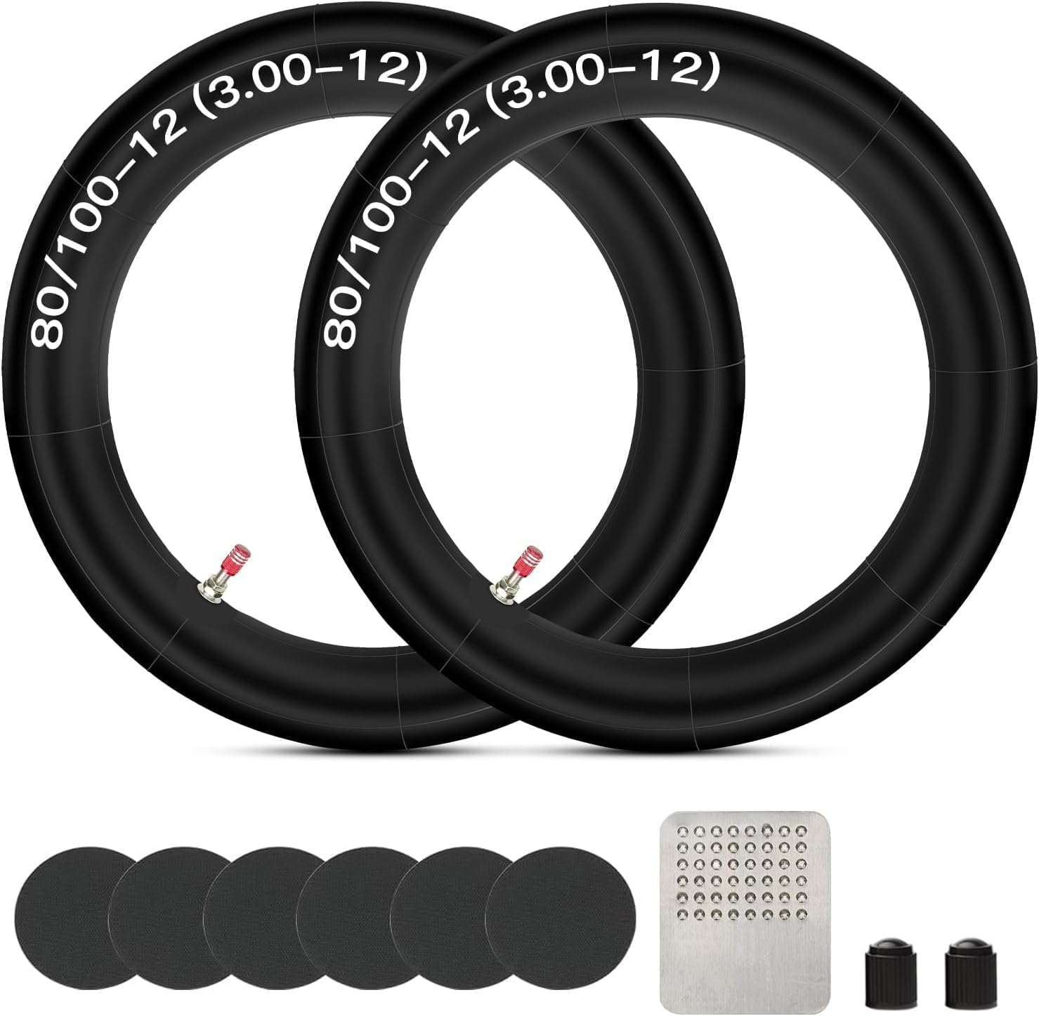 GREHUA 2.75 3.00-12 80/100-12 Inch Rear Inner Tube for SSR 110Cc 125Cc 90Cc KLX110 PW80 TTR90 TTR110 XR50 XR70 CRF50 CRF70 CRF110 DRZ110 Coolster QG-214 Apollo RFZ Pit Dirt off Road Bike Parts image number 1