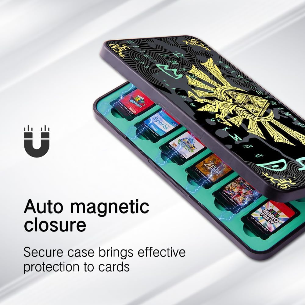 Game Case Compatible with Nintendo Switch/Switch Oled/Switch Lite, Switch Game Holder Cartridge Case with 24 Game & 48 Micro SD Cards Storage for Zelda Fans - Tears of Kingdom image number 2